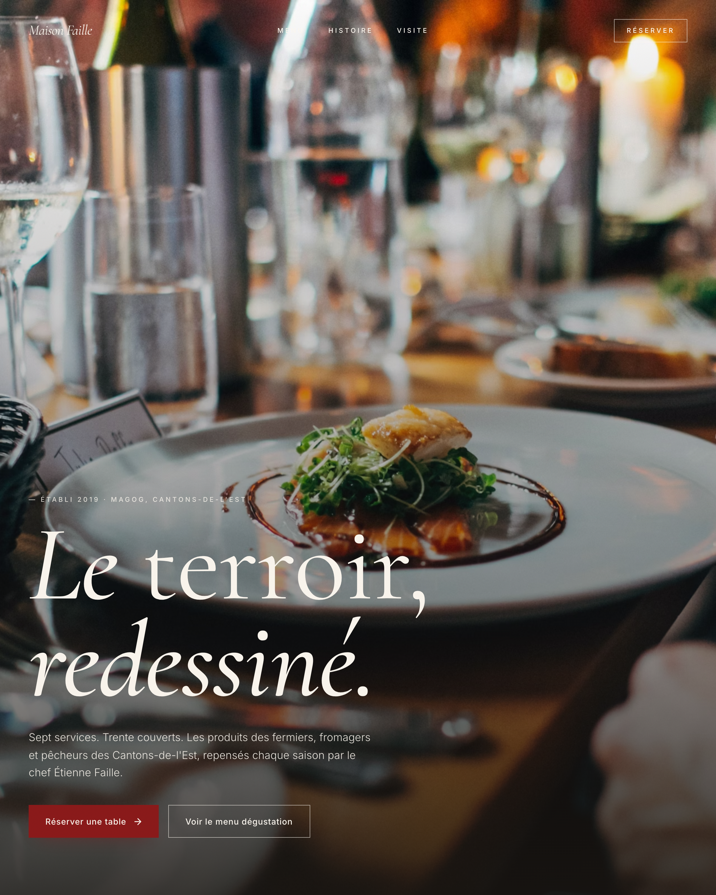 Maison Faille — Restaurant gastronomique à Magog